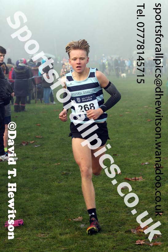 Boys under-15s, European Cross Country Trials, Sefton Park, Liverpool. Photo: David T. Hewitson/Sports for All Pics